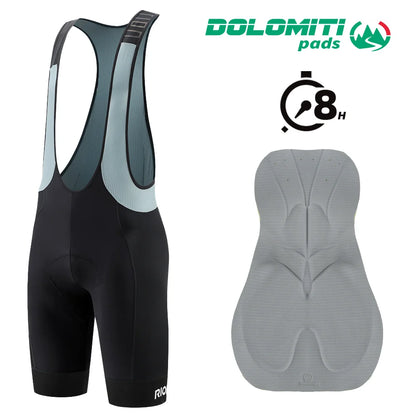 RION Cycling Bib Shorts Men Mountain Bike MTB Padded Tights Bicycle Clothes Pro Male Bibs Dolomiti 8H Long Distance Road Riding