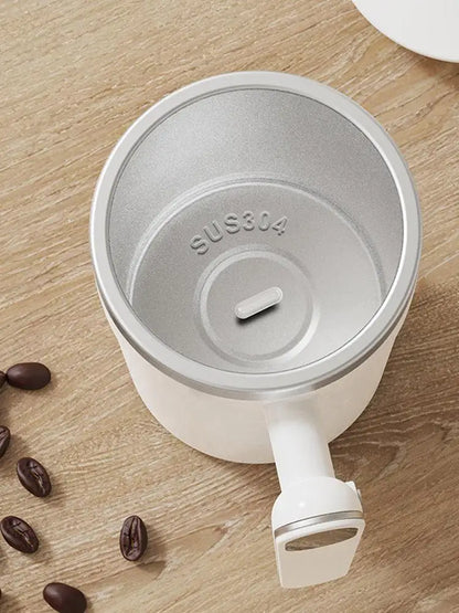 Automatic Stirring Cup Rechargeable Magnetic Mixer Electric Portable Coffee Mug Intelligent Coffee Mug Stainless Steel Coffee Mu
