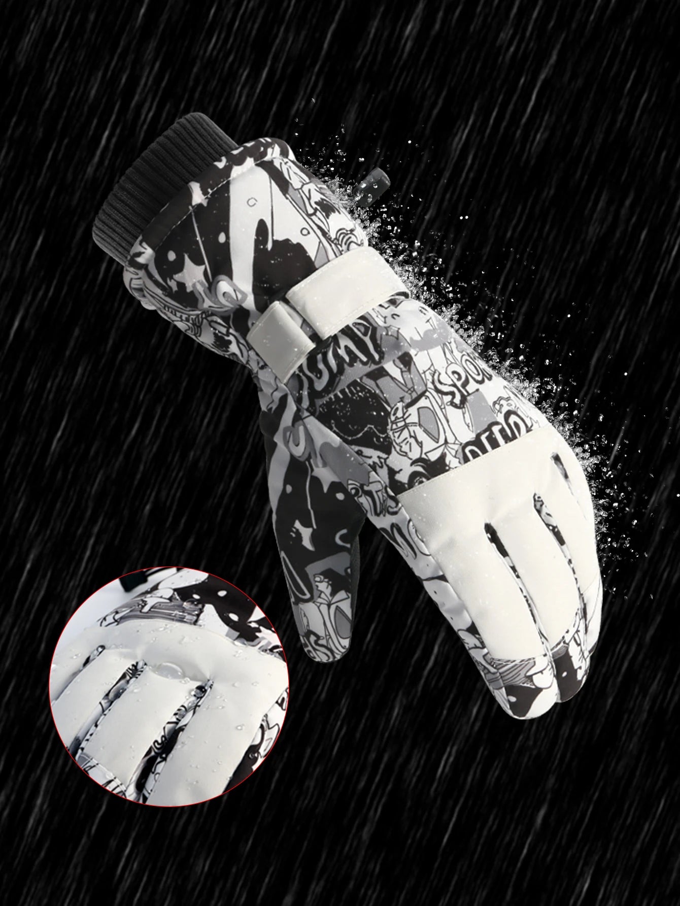 Winter Warm Ski Gloves Outdoor Cycling Gloves Thicken Thermal Waterproof Touch Screen Windproof Warm Sports Gloves Snowboarding