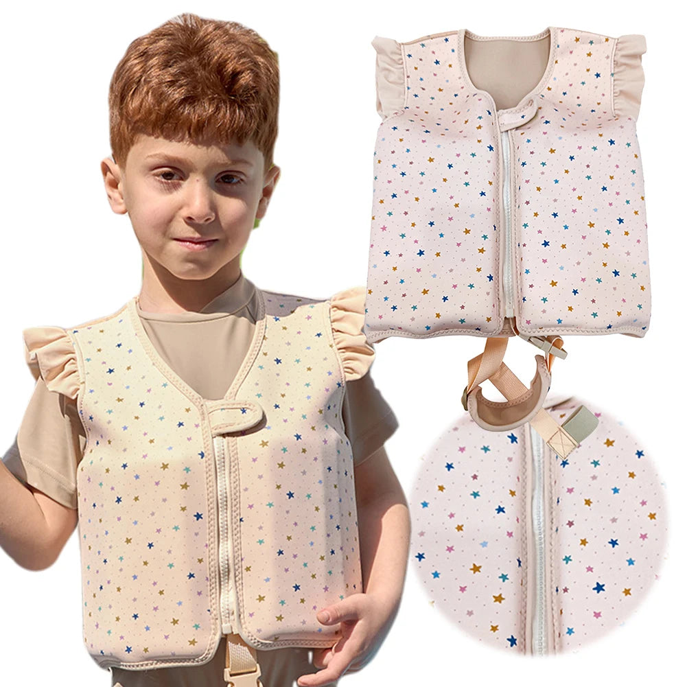Kids Life Vest Toddlers Swim Vest Cartoon Swimsuit Children Swimming Aid Buoyancy Floatation Jackets Swimming Pool Accessories