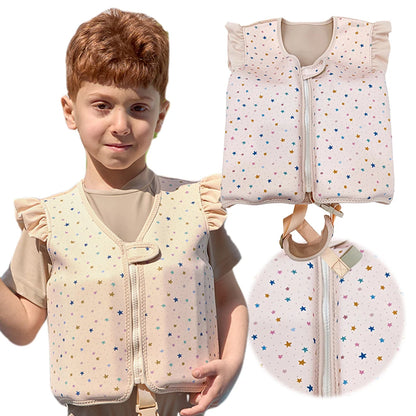Kids Life Vest Toddlers Swim Vest Cartoon Swimsuit Children Swimming Aid Buoyancy Floatation Jackets Swimming Pool Accessories