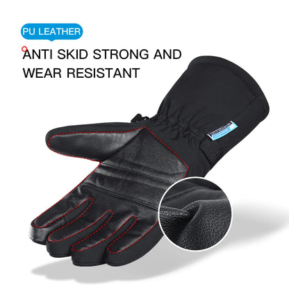Winter Outdoor Snowy Cycling Skiing Sports Mountaineering Warm Windproof Waterproof Durable Waterproof Ski Thick Gloves