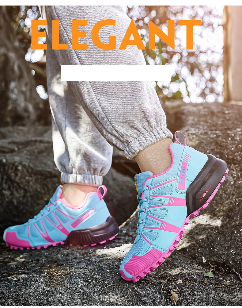 Men Women Waterproof Hiking Shoes Outdoor Camping Trainers Mountain Climbing Trekking Sneakers Walking Hunting Tactical Boots