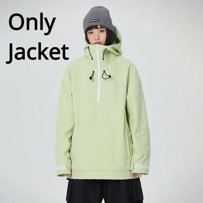 Couple Winter Skiing Jacket 2025 New Warm Snow Clothes Woman Pro Windproof Ski Sport Hoodies Man Outdoor Snowboard Top Tracksuit