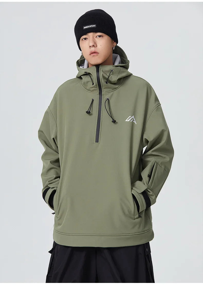 New Couple's Skiing Jackets 2025 Winter Warm Snow Clothes Pro Windproof Woman Ski Sport Hoodies Man Outdoor Snowboard Tracksuit