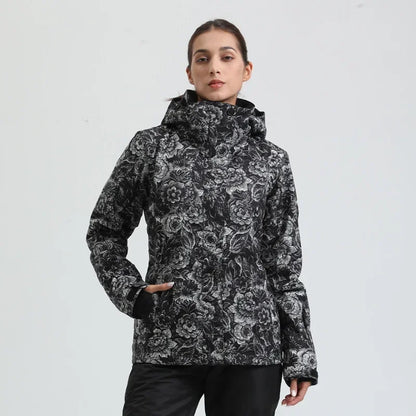 Skiing Hoodie Jacket Outdoor Warm Ski Coats Windproof Waterproof Ski Tops Women Sports Snowboard Jacket Winter New Snow Clothing