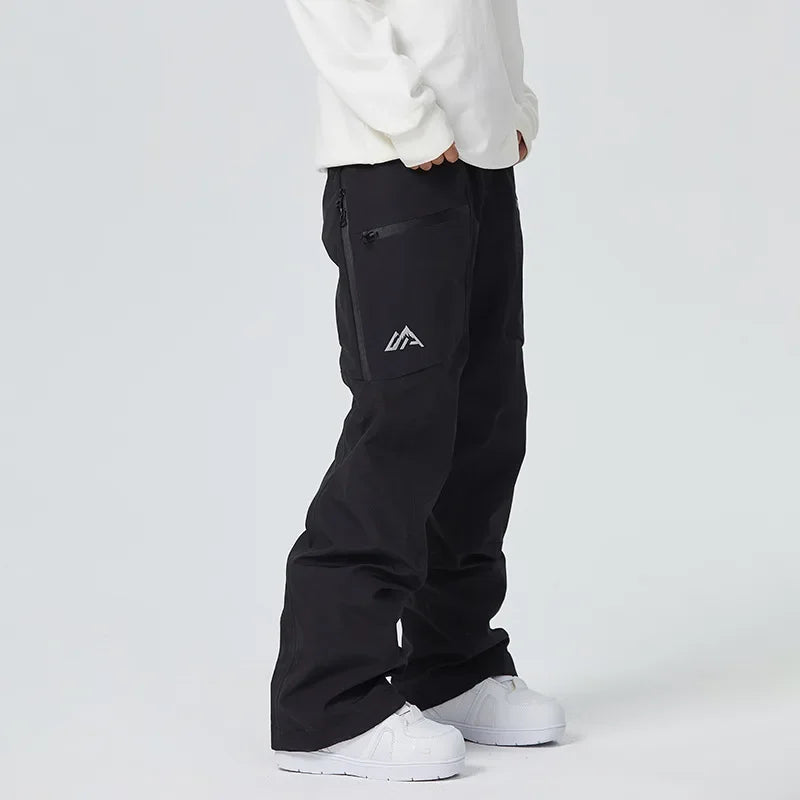 2025 Winter Women Ski Pants Snowfield Windproof Snowboard Sport Trousers Warm Man Loose Overalls New Pro Waterproof Skiing Pants