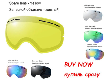 ELAX BRAND NEW Double Layers Anti-Fog Ski Goggles Snow Snowboard Glasses Snowmobile Eyewear Outdoor Sport Googles