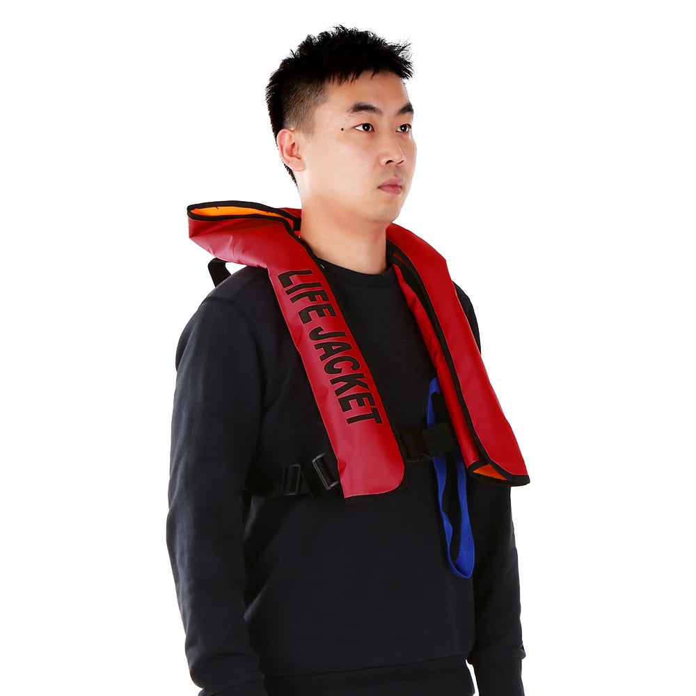 Manual Inflatable Life Jacket Adult Life Vest Water Sports Swimming Fishing Survival Jacket