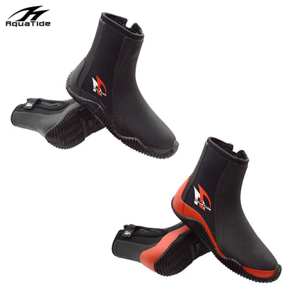 1 Pair 5MM Neoprene Diving Boots High Elastic Scuba Soft Shoes For Beach Snorkeling Surfing Kayaking Vulcanized Rubber Upper