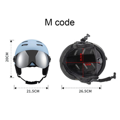Skiing Helmet Snowboard Helmet With Detachable Glasses Winter Outdoor Sports Ski Helmet Safety Skateboard Skiing Snowboard Snow