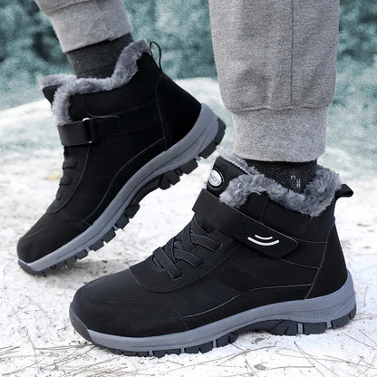Ankel Bootsfor Women Casual Winter Shoes Platform Non-slip Warm Ankle Boots Plush Combat Outdoor Casual Hiking Motorcycle Boots