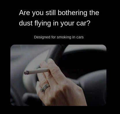 One Click Opening of Car Ashtray with Metal Lining and LED Light Push Type Splash Proof Light, Car Ashtray, Automotive Supplies