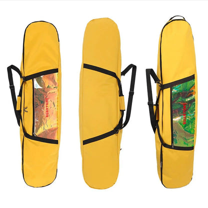 Ski Bag Snowboard Bag Wheeled Carrier Bag Carry Case Snowboard Backpack Ski Equipment Bag for Winter Sports Outdoor Skiing