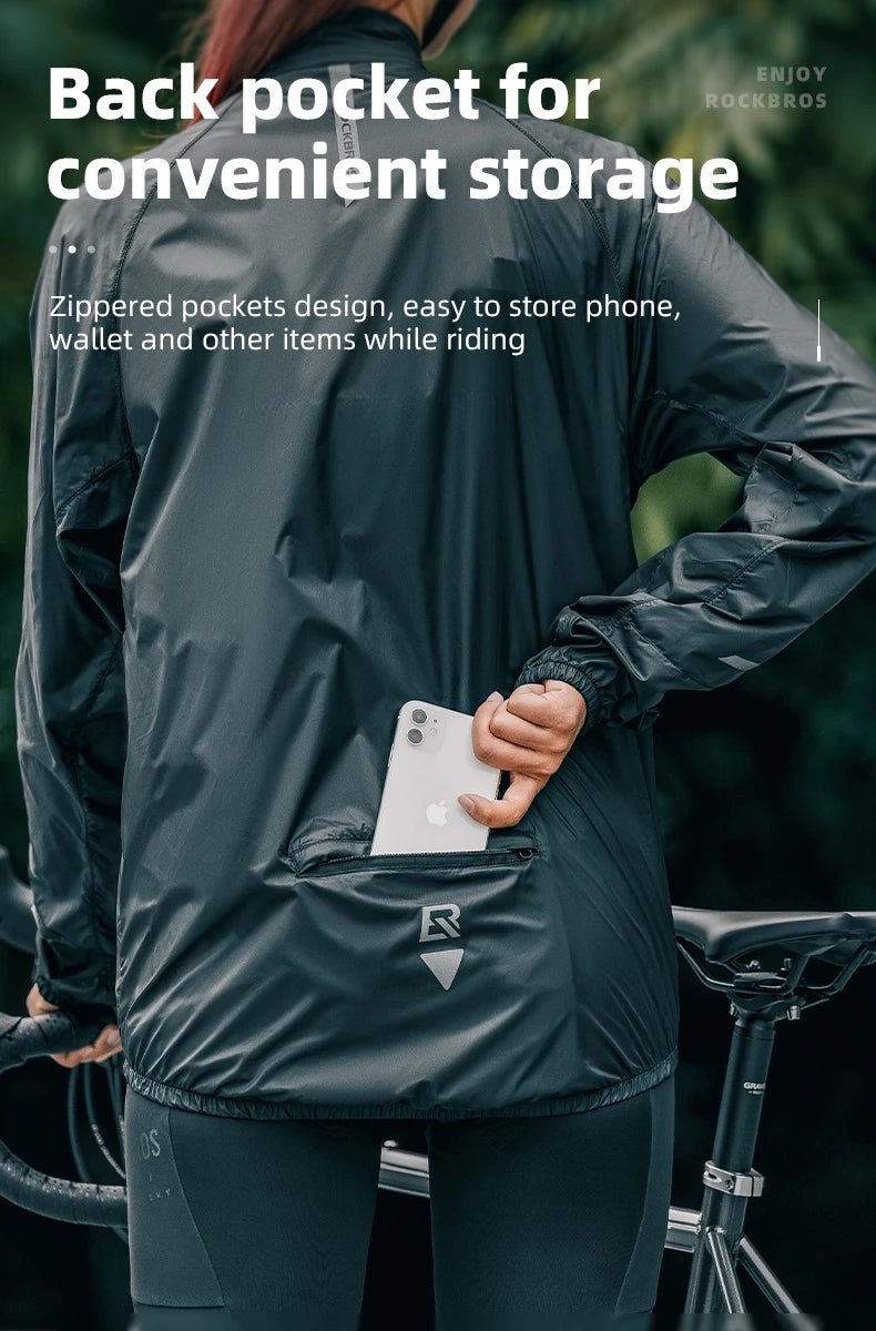ROCKBROS Summer Sun Protection Bike Jacket Breathable Cycling Skin Tops Outdoor Hiking Fishing Sportswear Sweat-absorbent Jersey