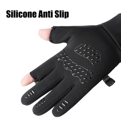 Unisex Winter Touchscreen Gloves Windproof Warm Skiing Outdoor Sports Cycling Fishing Running Snowboarding Anti-Freeze Gloves