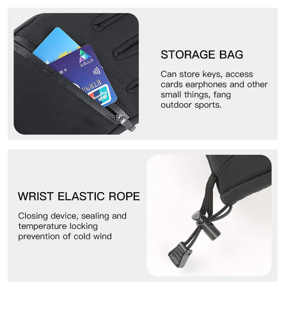 Winter Outdoor Snowy Cycling Skiing Sports Mountaineering Warm Windproof Waterproof Durable Waterproof Ski Thick Gloves