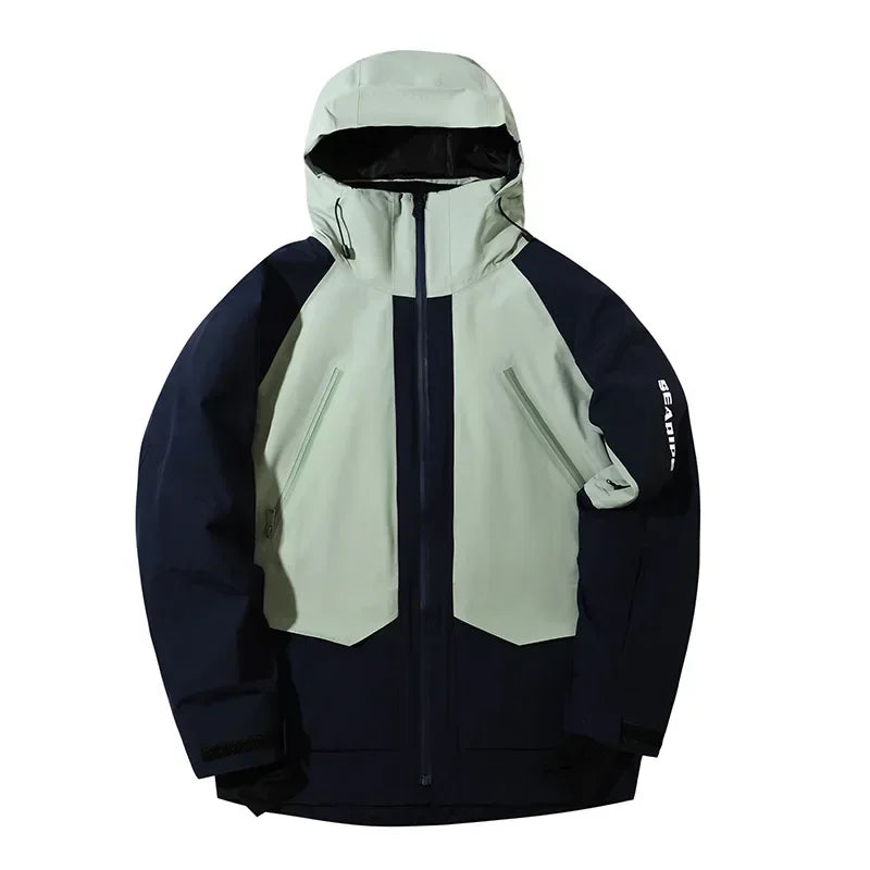 Woman Waterproof Skiing Jackets 2025 New Snowboard Coats Outdoor Sport Male Ski Jacket Men Warm Snowmobile Hooded Zipper Clothes