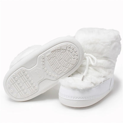 2025 Winter Snow Boots Women Ski Boots Luxury Fluffy Furry Fur Boots Female Rivets Warm Waterproof Platform Black Cotton Boots