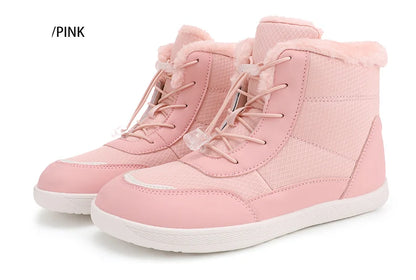 Clearance_2024 women's barefoot snow boots warm snow boots outdoor hiking shoes winter fur ankle boots women's boot Barefoot Ank