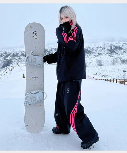 APVCX 2025 Unisex 3L Hard Shell Ski Pants Fully Taped Seam Waterproof & Windproof Unisex Snowboard & Ski Pants for Men Women