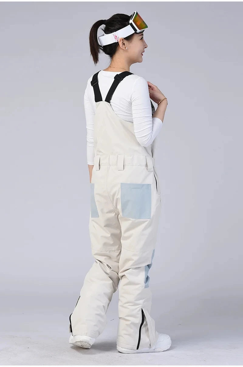 New Men and Women Winter Outdoor Ski Pants Windproof Waterproof Warm Breathable Snowboarding Pants Snow Sports Bibs Pants