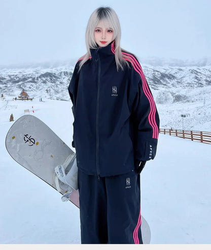 APVCX 2025 Unisex 3L Hard Shell Ski Pants Fully Taped Seam Waterproof & Windproof Unisex Snowboard & Ski Pants for Men Women