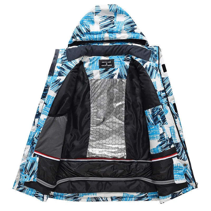 New Male Ski Jacket For Winter Men's Breathable Waterproof Windproof Warm Snowboarding Jacket Outdoor Sports Skiing Tops For Men