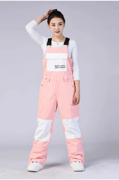 New Men and Women Winter Outdoor Ski Pants Windproof Waterproof Warm Breathable Snowboarding Pants Snow Sports Bibs Pants