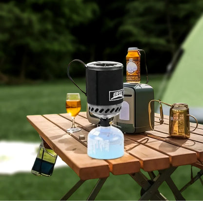 BRS 61 Camping Integrated Heat Collecting Pot Burner Ultralight Portable Hiking Furnace Outdoor Cooking Backpacking Stove System