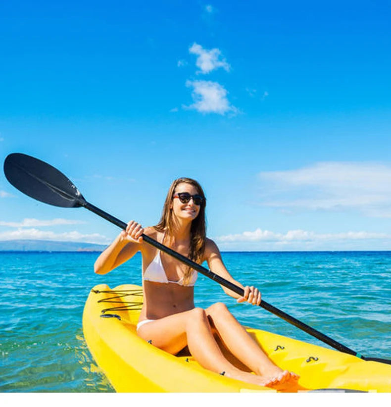 2 sections 100% Carbon Fiber Kayak Paddle Carbon Spoon-type Blade Ultra Light Carbon Wing Paddle for Boat Surfing Kayaking