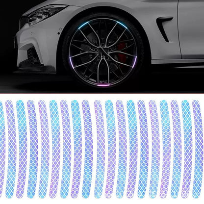 10/20/40PCS Reflective Stickers Car Wheels Tire Stickers Decoration for Night Driving Car Accessories