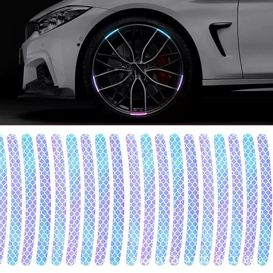 10/20/40PCS Reflective Stickers Car Wheels Tire Stickers Decoration for Night Driving Car Accessories