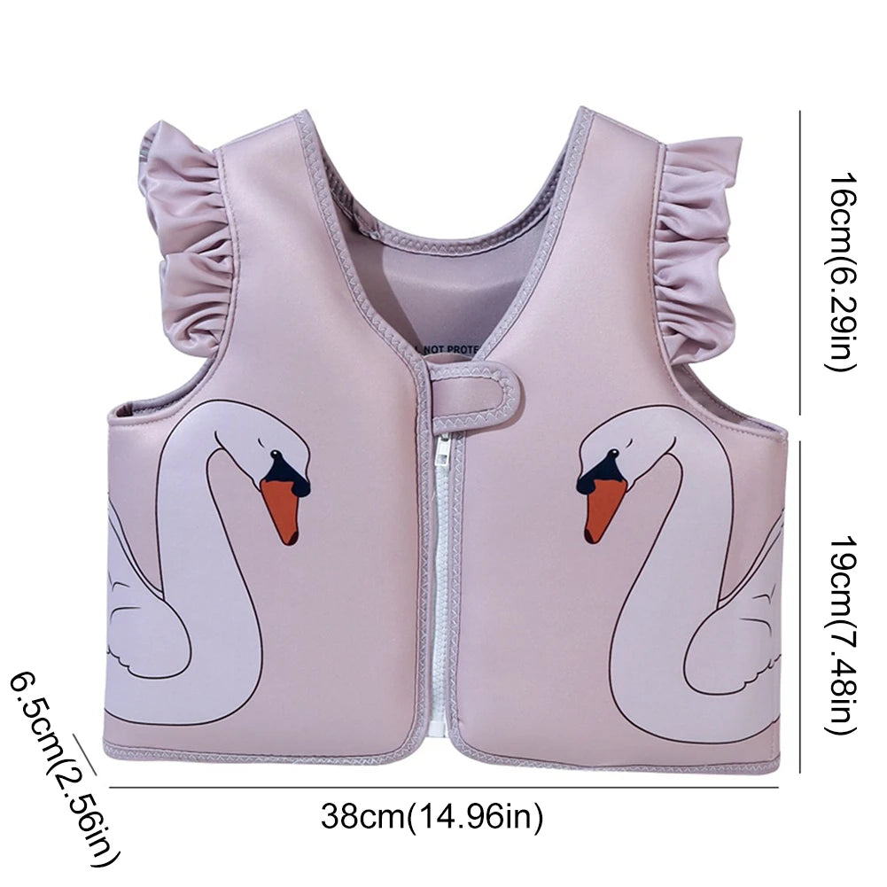 Kids Swim Vest Swim Trainer Vest Cute Swimming Aid Buoyancy Clothing Cartoon Floaties Swimsuit Buoyancy Swimwear for Boys Girls