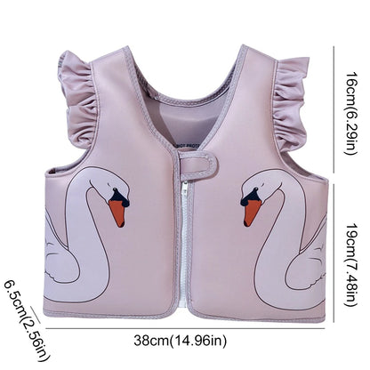 Kids Swim Vest Swim Trainer Vest Cute Swimming Aid Buoyancy Clothing Cartoon Floaties Swimsuit Buoyancy Swimwear for Boys Girls