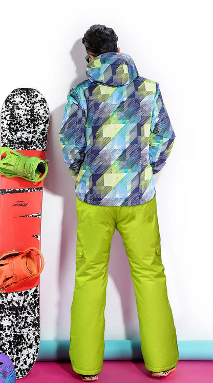New Men's Ski Hoodie Warm Windproof Waterproof Ski Hoodie Jacket Outdoor Skiing Snowboarding Hoodie Ski Equipment