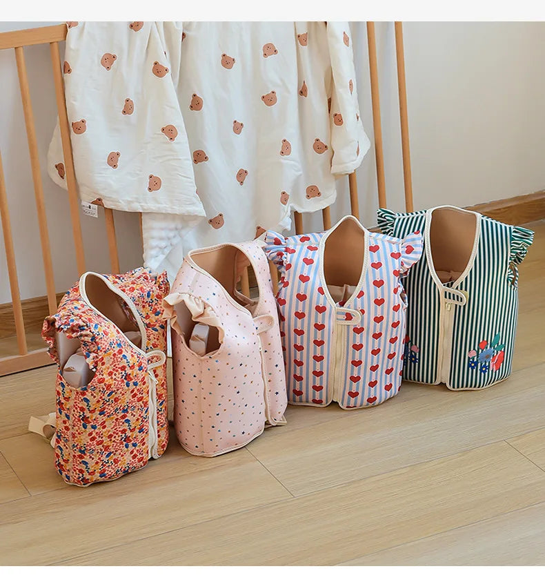Cute 1-6 Years Children Swim Vest Kids Safety Life Jacket Baby Toddler Swimming Training Kayak Beach Watersports Swimwear