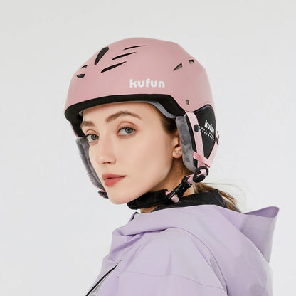 KUFUN Ski Helmet Snow Sports Snowboard Skiing Skateboard Skating Cute Animal Women Men Adult Kids Winter Safety Children