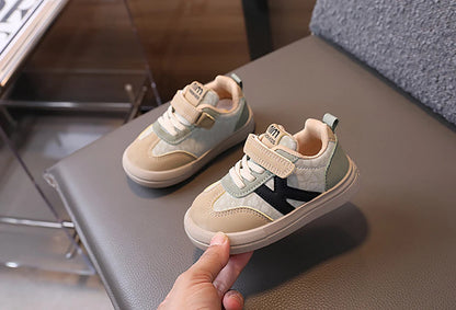 PU Leather Children Shoes Designers Kid's Sneakers Ergonomics Soft-soled Girl's Sneakers Anti-slippery Sport Shoes Toddler Shoes
