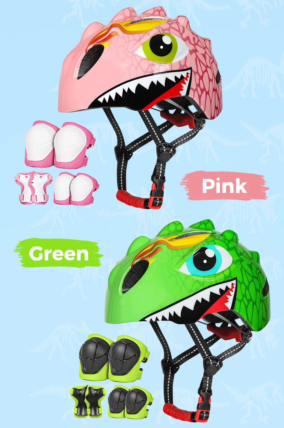 VICTGOAL Kids Bicycle Helmet Child Sports Safety Cycling Protection Knee Elbow Pad Sets Balance Bike Roller Skating Helmet Guard
