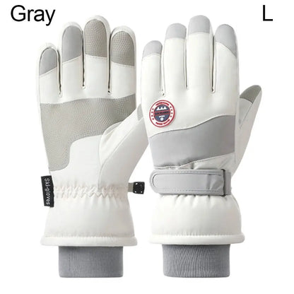 Winter Snowboard Ski Gloves Non-slip Touch Screen Waterproof Motorcycle Cycling Plush Warm Riding Gloves High-quality