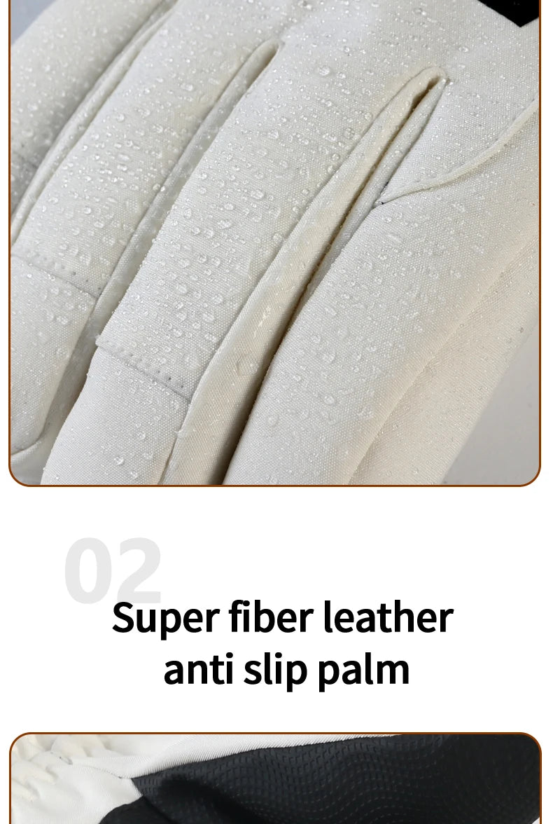 Waterproof ski gloves for women, warm and windproof for men, with added insulation and thickness. Suitable for cycling, outdoor