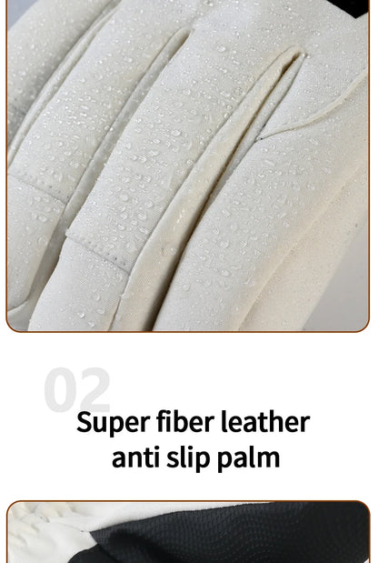 Waterproof ski gloves for women, warm and windproof for men, with added insulation and thickness. Suitable for cycling, outdoor