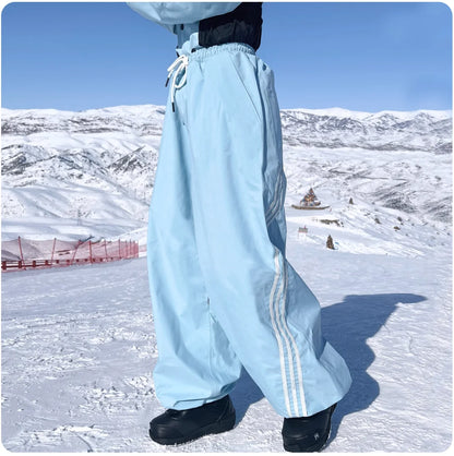 APVCX 2025 Unisex 3L Hard Shell Ski Pants Fully Taped Seam Waterproof & Windproof Unisex Snowboard & Ski Pants for Men Women