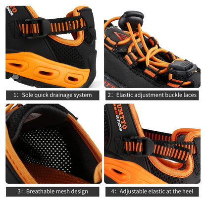 Men’s Wading Hiking Shoes – Breathable, Quick-Dry Outdoor Barefoot Sneakers for Trekking, Beach & Water Sports