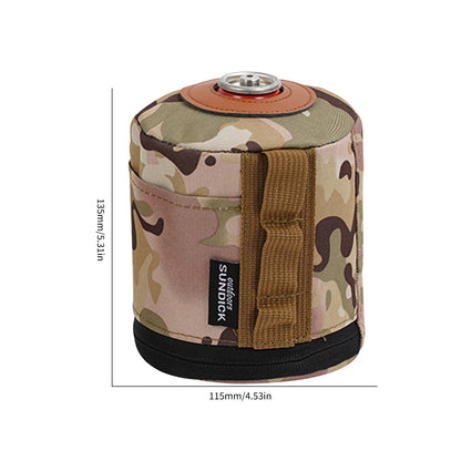 Camping Gas Can Protective Cover Cotton Linen Outdoor Gas Tank Case Anti-Fall Fuel Cylinder Storage Bag Air Bottle Wrap Sleeve