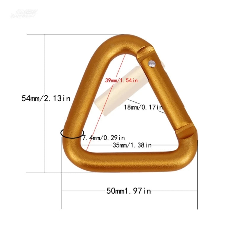 Aluminum Alloy Outdoor Star Shaped Spring Locking Carabiner Clip Keychains for Backpack Camping Hiking Traveling