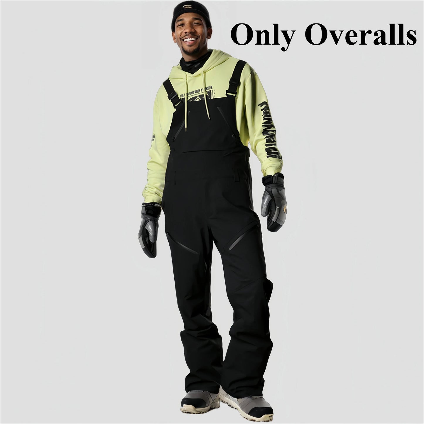 Waterproof Snowboard Sport Pants Winter New Skiing Trousers Men Loose Ski Overalls Outdoor Windproof Snow Strap Pants Clothing
