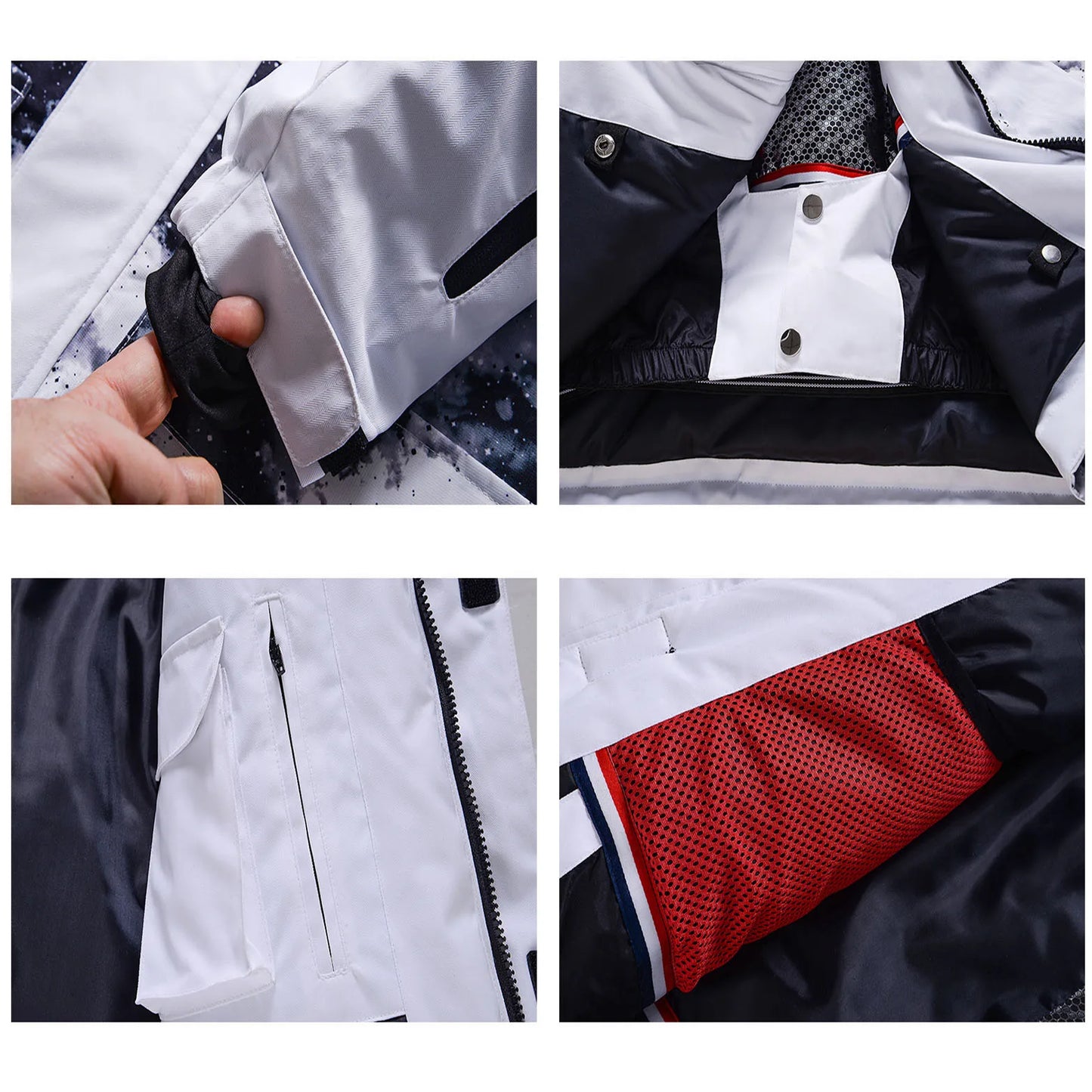 Outdoor Sports Ski Jackets for Man Women Thicken Windproof Waterproof Winter Snow Coats Snowboarding Warm Breathable Jackets