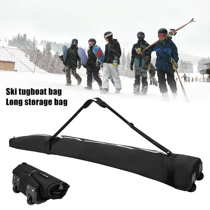 Store Transport Snowboard Bag with High-Capacity Waterproof Wheel Winter Ski Equipment Storage Bag for Outdoor Skiing Equipment